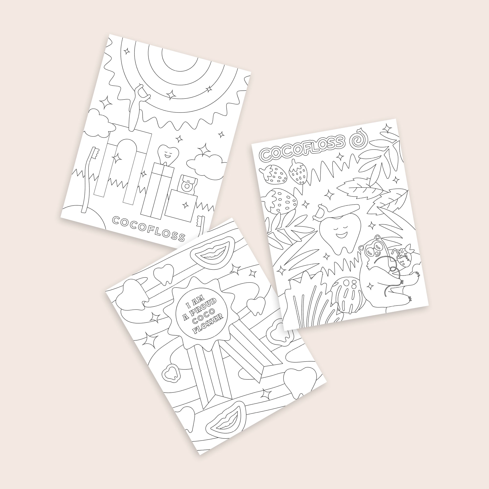 Free Coloring Page — Kids Oral Care (Printable PDF)