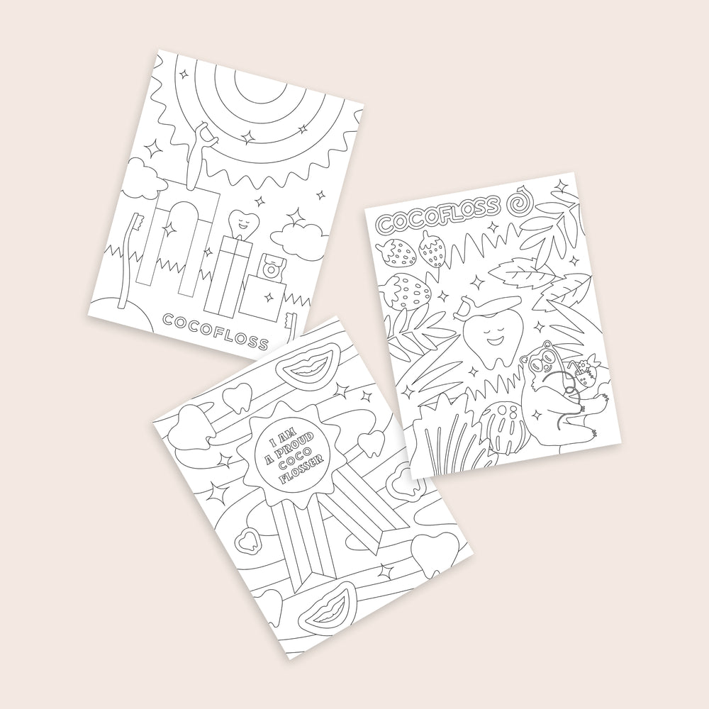 Free Coloring Page — Kids Oral Care (Printable PDF)