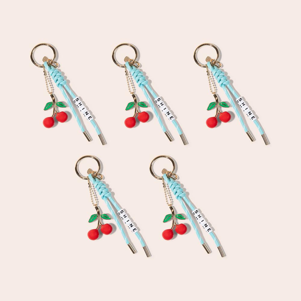 Cherry Bloom Bag Charm 5 Pack