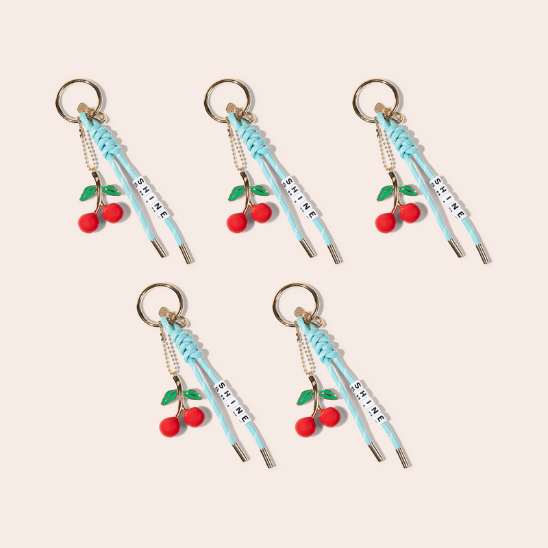 Cherry Bloom Bag Charm 5 Pack